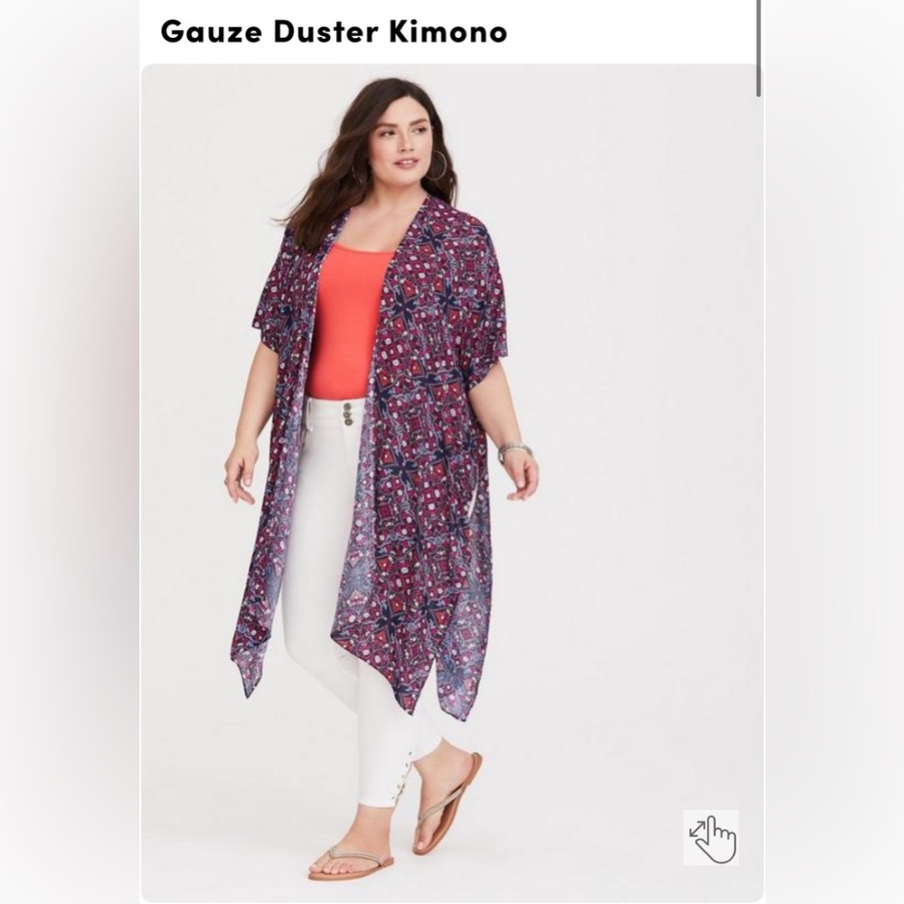 Torrid Gauze Duster Kimono